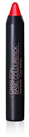 Camaleon Cosmetics - Pintalabios - Larga Duración - Color Rojo Flúor - Vegano - 1 Unidad - 4gr