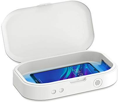 Ultra Violet Steriliser CC19 Pro kills 99% of bacteria for any type of objects : Smartphones, keys, coins, glasses. Aromatherapy function