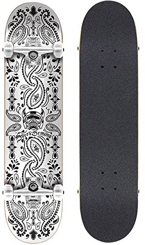 Speed Demon Unisex – Erwachsene Bandana Skateboard, Weiß, 8