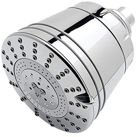 Sprite Showers Pure Pommeau de douche filtré 7 réglages 1,75 GPM en chrome (AE7E-CM-R)