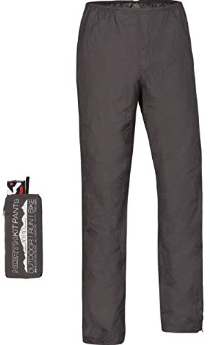 NORTHFINDER Packbare Regenhose Herren, Leichte Fahrrad Überziehhose, wasserdichte Regenüberhose 5 000 mm, Wanderhose Atmungsaktiv, Outdoor Hosen Winddicht, Motorrad Trekkinghose NORTHCOVER