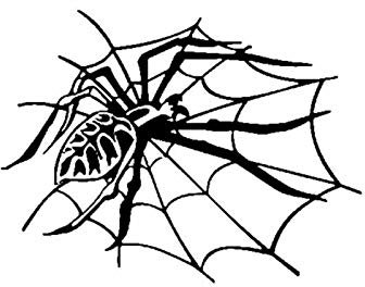 ABCBCA 18.7cm * 14.1CM Spinnen-Netz-Halloween-Auto-Aufkleber Vinyl Aufkleber Schwarz/Silber (Color Name : Black)