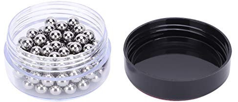 Fafeicy 100 Stück/Flasche Nagellack-Mischkugeln mit 7/32-Zoll Durchmesser, Edelstahl-Nagellack-Shaker-Perlen Polish, für Nagellack-Shaker-Perlen, Luft- und Raumfahrt, Kunststoffteile