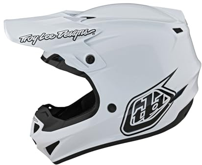 Troy Lee Designs Casco da moto SE4 POLYACRYLITE MONO in policarbonato con tecnologia MIPS e 16 prese d'aria