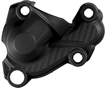 POLISPORT 8485200001 - Protector bomba de agua con carcasa dura muy resistente a la abrasión y al impacto compatible con motocicletas HUSQVARNA, KTM, GAS GAS en color Negro