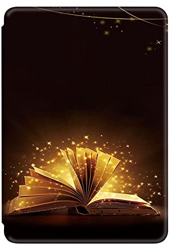 Coque Kindle Paperwhite 2021 6.8 Cuir Flip Etui Silicone TPU Ultra Mince Auto Veille ou Réveil Case Jolie Femelle Créatif Modèle Housse pour Kindle Paperwhite 11e Génération 2021 (5)