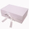 Large Luxury Gift Box for Presents Size 33x22x11cm, Magnetic Gift Box with Tissue Paper Birthday Wedding Bridesmaid Groomsman Anniversary Valentines Baby Gift (White with Ribbon)