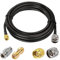 Vecys N a SMA Jumper N Maschio a SMA Maschio Cavo Coassiale a Bassa Perdita RG58 16.4FT/5M + 2PCS Kit Adattatori per 3G 4G 5G LTE Antenna Ham Radio GPS WiFi