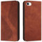 Mo-Somnus Kompatibel mit iPhone SE 2020/iPhone 8/iPhone 7 (4,7 Zoll) Hülle, Magnet PU Leder Flip Wallet Case Tasche Handyhülle, Stoßfeste Klappbar Brieftasche Klapphülle mit [Kartenfächer] (Braun)