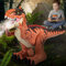 TEMI TEMI ferngesteuertes Dinosaurierspielzeug mit Wassernebelspray für Kinder, elektrischer realistischer ferngesteuerter T-Rex mit Lichtgeräuschen, Stunt-Tyrannosaurus-Geschenk für Jungen und Mädche