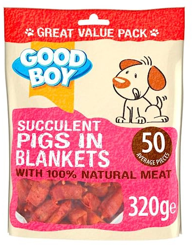 Pigs In Blankets Dog Treat 320g Bag