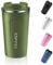 EALLEN Travel Mug with Leakproof Lid Reusable Insulated Coffee Cup for Hot & Cold Drinks/Tea Portable Stainless Steel Thermal Takeaway Travel Coffee Mug for Car/Outdoor/Picnic/Office/School(Green)