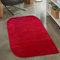 CARPETIA Weicher Badezimmer Teppich mit abgerundeten Ecken | waschbar & rutschfest | in rot, 60x110 cm