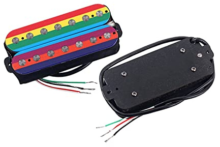 Ensemble De Micros Pour Guitare Électrique Alnico V À Double Bobinage 7 Cordes Colorées Micro guitare électrique