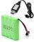 NEWASHAN 2400mAh 4,8V Rechargeable Ni-MH AA Batterie pour RC Voiture Jouet électrique Truck Camion Construction Benne Télécommandée Radiocommande Piles Accu avec USB Câble Chargeur (Fiche SM-2P)