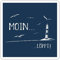 Spreadshirt Moin Löppt Läuft Bei Mir Dialekt Plattdeutsch Sticker, max. 10 x 10 cm, 10 x 10 cm, Mattweiß