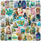 PRETTY SUNSHINE Sticker Set 50 Stück, Aesthetic Anime Aufkleber für MacBook Fahrrad Koffer Helm Laptop Skateboard Auto Motorrad Wasserfest Graffiti Sticker für Kinder und Erwachsene
