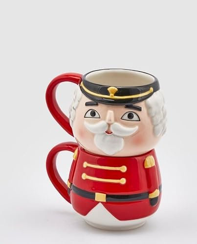 EDG Tazza Natalizia Impilabile Soldatino in 2 Pezzi