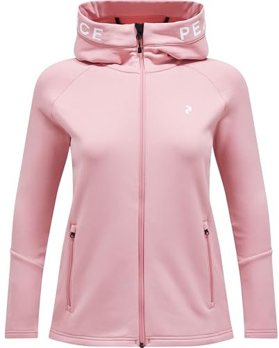 Peak Performance Damen Rider Hoodie Jacke, trek pink-softer red, S