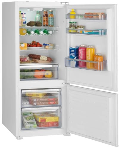 Oranier Einbau Kühl-Gefrier-Kombination 145 cm - Einbau-Kühlschrank mit 2 Frost-Schubladen - 211 Liter Volumen - Schlepptür Anschlag wechselbar EKG145