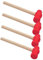 4Pcs Children Pretend Play Hammer Set Simulation Wooden Hammers for Kids Safe Ergonomic Grip Tools for Interactive Learning Activities