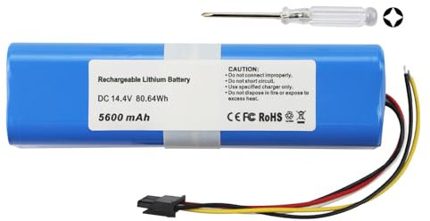 K KYUER 5600mAh Aspiradora Batería Compatible con Cecotec Conga 4090 4490 4590 4690 Robot Vacuum Cleaner Battery