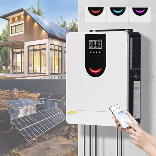 Onduleur hybride solaire 1 kW-10,2 kW, 12-48 V à 220 V et contrôleur MPPT 40-160 A intégré, fonctionne avec différents types de batteries, pour maisons/camping-cars,DC12V-2.0KW