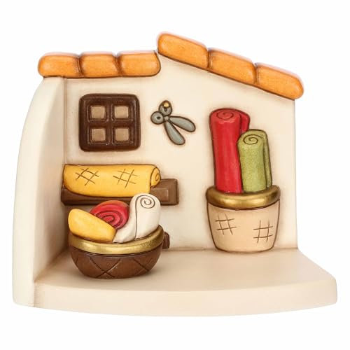 THUN, Bottega Della Sarta aus hochwertiger Keramik, Kollektion Klassische Krippe, Figuren für Weihnachtskrippe, Sammlerstück, 15,6 x 10,8 x 12 cm