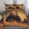 AAPZY Bär Bettwäsche-Set, 3D Motiv, Bettbezug 2teilig Mit Kopfkissenbezug Für Jungen Mädchen Schlafzimmer Atmungsaktiv Mikrofaser Deckenbezug Single (135x200cm)