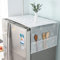 Refrigerator Dust Proof Cover, PEVA Washing Machine Top Covers with 3 Pockets for Fridge and Washer Dryer Versatile (Type 2 Refrigerator dustproof hanging bag 54x130cm)