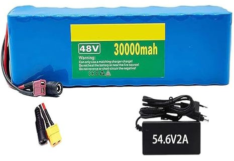 T,Batterie Lithium-ION 48 V 30 Ah pour Vélo Électrique Et Trottinette