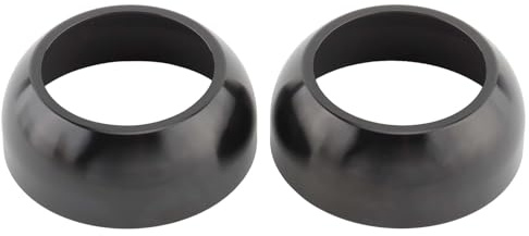 PJFXUIZ Motorcycle 41mm Front Fork Covers Tube Boot Cap Fit For Harley for Softail for Custom for FXST for Wide for Glide for FXWG for FXDWG for FXST for FXSTB(Black)