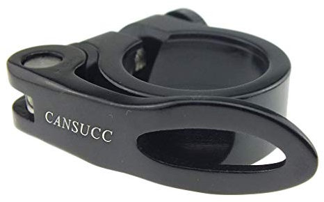 Collier de serrage pour tige de selle de 30 mm à dégagement rapide pour VTT et vélo de route Noir