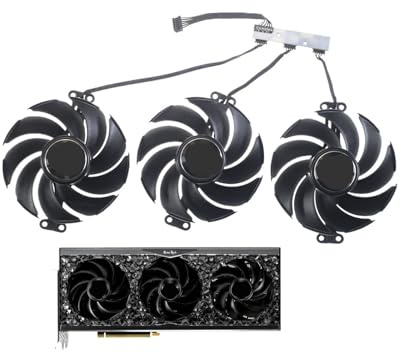 tianwandong 92MM TH9520B2H-PCB02 DC12V 0.6A 4-Pin card fan For RTX 4090 4080 4070 Ti GameRock OC Fan(3PCS Set)