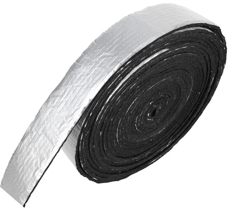 DEARMAMY Ruban Isolant pour Tuyaux avec Mousse et Aluminium Réfléchissant Résistance Thermique Renforcée Rouleau Multifonction pour Serre et Chauffage