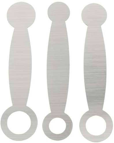 Flötenreparatur Polsterwerkzeug 3 Stück Edelstahl Silber | Querflöte Reparatur, Flötendruckpolster zum Glätten von Lederpolstern, für Wartung