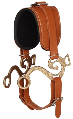 Kronabelle Adjustable Horse Bridle with Metal Bit, Pu Leather Training, Textile Padding, 15 Cm Browband & Bit End, 46.5 Cm Strap with Buckles