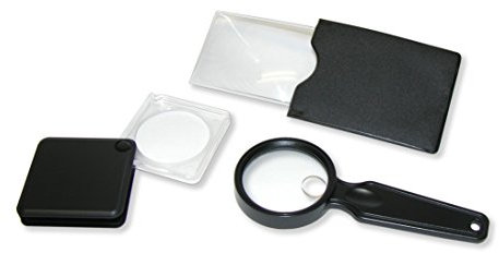 Carson Value-Pak Set mit 3 praktischen Kompaktlupen (VP-01)