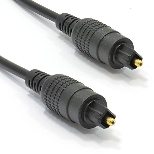 óptico TOS Cable Digital Audio HQ 4 mm Cable Oro Para Soundbar/PS4/Sky 3 m [3 metros/3m]