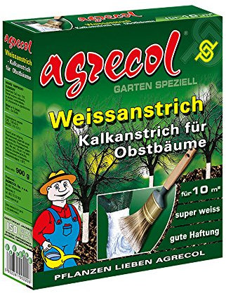 Premium Weißanstrich Kalkanstrich Baumanstrich für Obstbäume schützt die Rinde - 1,2Kg für ca. 2 Liter Anstrich