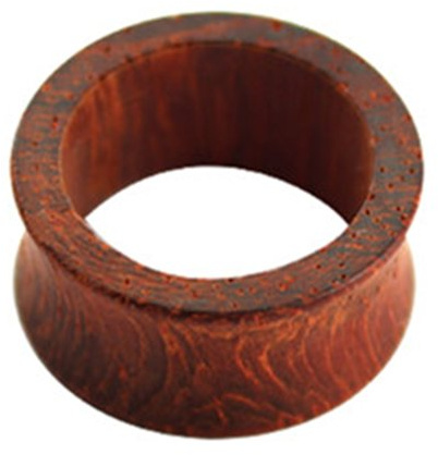 eeddoo Flesh Tunnel Rot-Braun Padouk Holz