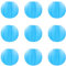 ACVIP Lampions Laternen aus Stoff Kugel-Form Lampenschirm Hängedeko Blau (25cm)