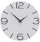 CalleaDesign - Smile Wanduhr, handgefertigt in Italien, 30 cm, elegant und leise, hohe Qualität, perfekte Geschenkidee [schwarz und weiß].