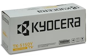 Kyocera TK-5150Y Toner Drucker Gelb. Original Tonerkartusche 1T02NSANL0. Drucker Toner kompatibel für ECOSYS M6035cidn, M6535cidn, P6035cdn. Druckertoner für bis zu 10000 Seiten