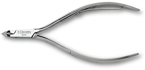 3 Claveles 2 Alicate para Cutícula, Machihembrado, Corte 5 mm, Cranberry