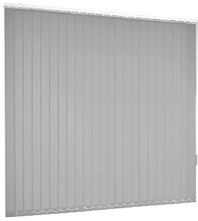 Lamellenvorhang Vertikaljalousie Grau Hellgrau Lamellen Fenster Rollo Breite 100-250 cm Höhe 150-250 cm Vorhang Flächenvorhang Schiebevorhang Streifenvorhang blickdicht halbtransparent (160 x 240 cm)