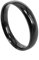 Everstone Damen-Ring Titan, Herren-Ring Titan, Freundschaftsringe, Hochzeitsringe, Eheringe, Schwarz, Breite 4mm Größe 51 (16.2)