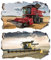 2Pcs Wandtattoo Traktor Trecker 3D Effekt XXL Farm Feld Landwirtschaft Wandaufkleber Fenster Selbstklebend für Junge Kinderzimmer Groß 1000mmx600mm v16