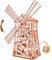 Wood Trick Mechanische Windmühle Spielzeug - Holz Windmühle Kit zu Bauen - 3D Holz Puzzle - STEM Spielzeug für Jungen und Mädchen