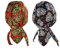lot 2 bandana tete de mort rose noir mexicain sugar skull coton homme femme serre tete